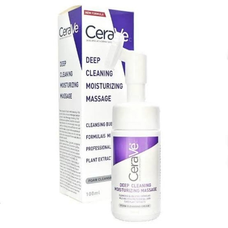 فوم شستشو صورت براش دار مرطوب کننده سراوی